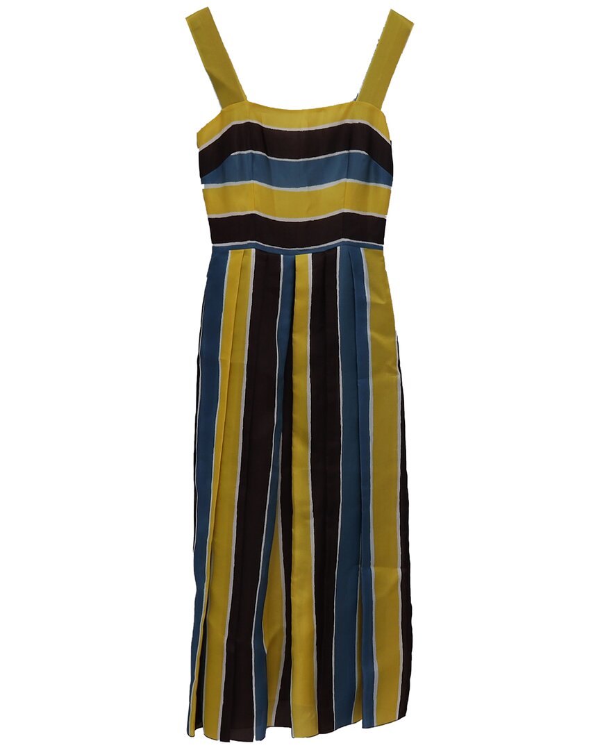 Striped Midi Dress, Size It, 36 (Authentic Pre-Loved)