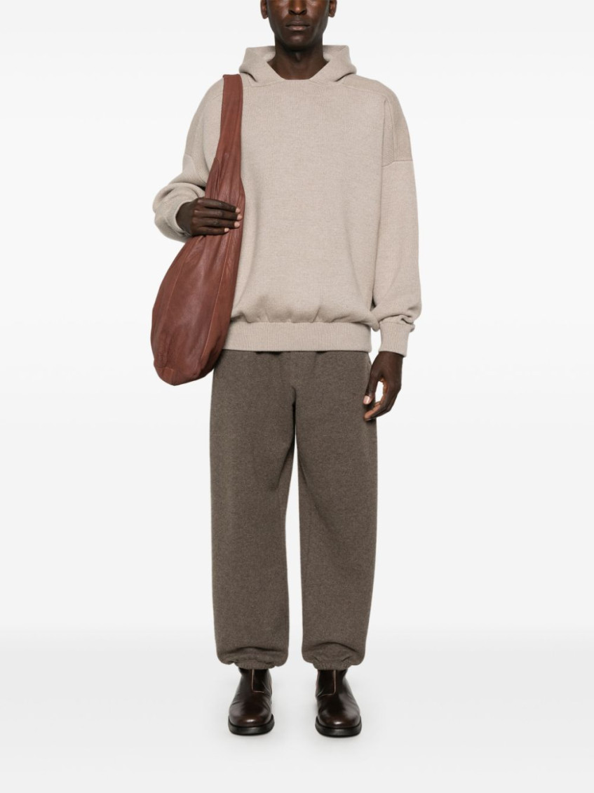 - Boucle Knit Hoodie
