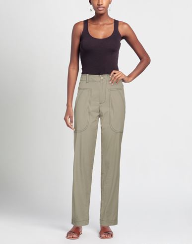 Woman Pants Khaki Size M Organic cotton