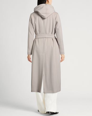Woman Coat Beige Size 8 Virgin Wool
