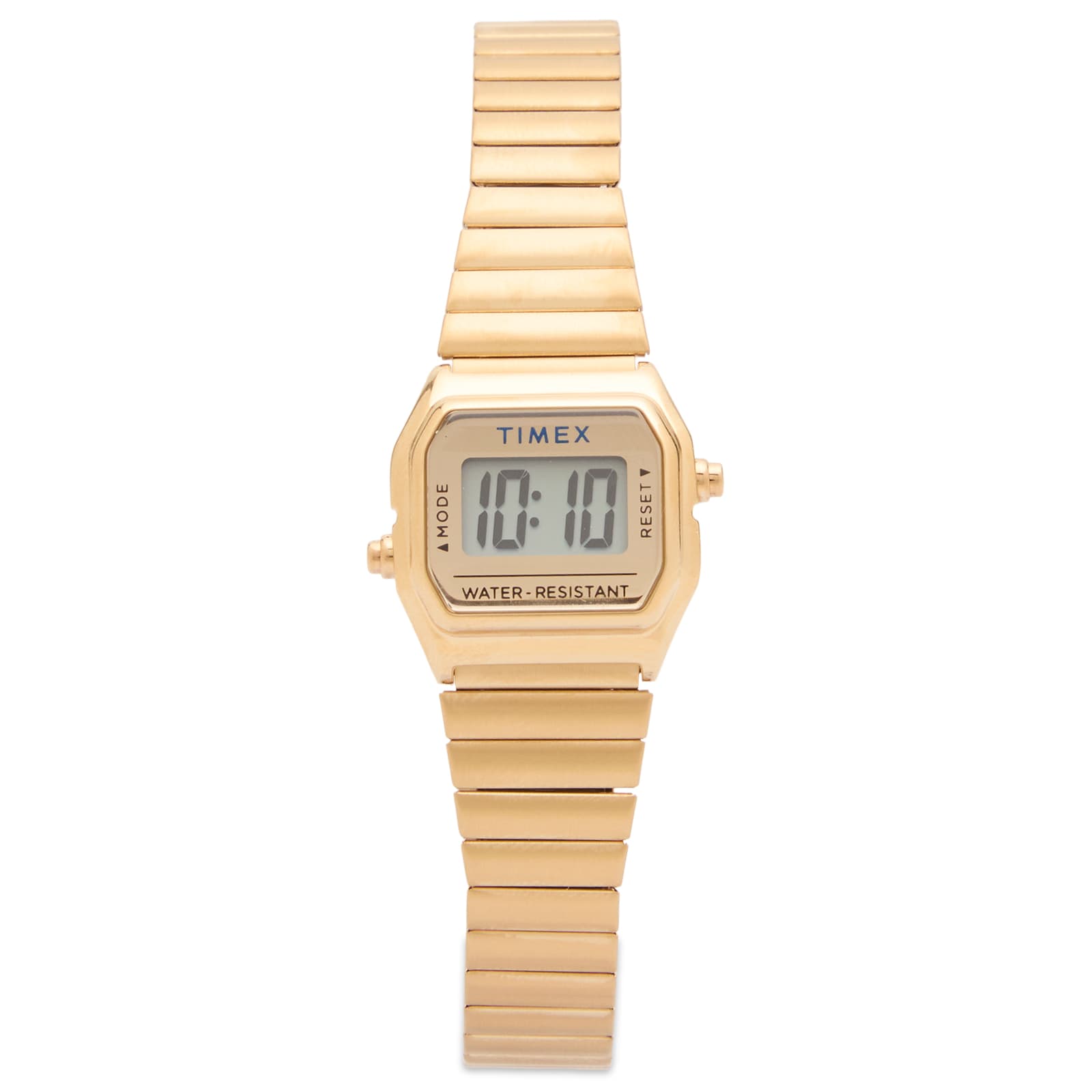 TEENY TINY TIMEX GOLD TONE CASE AND PERFECT FIT EXPANSION BAND