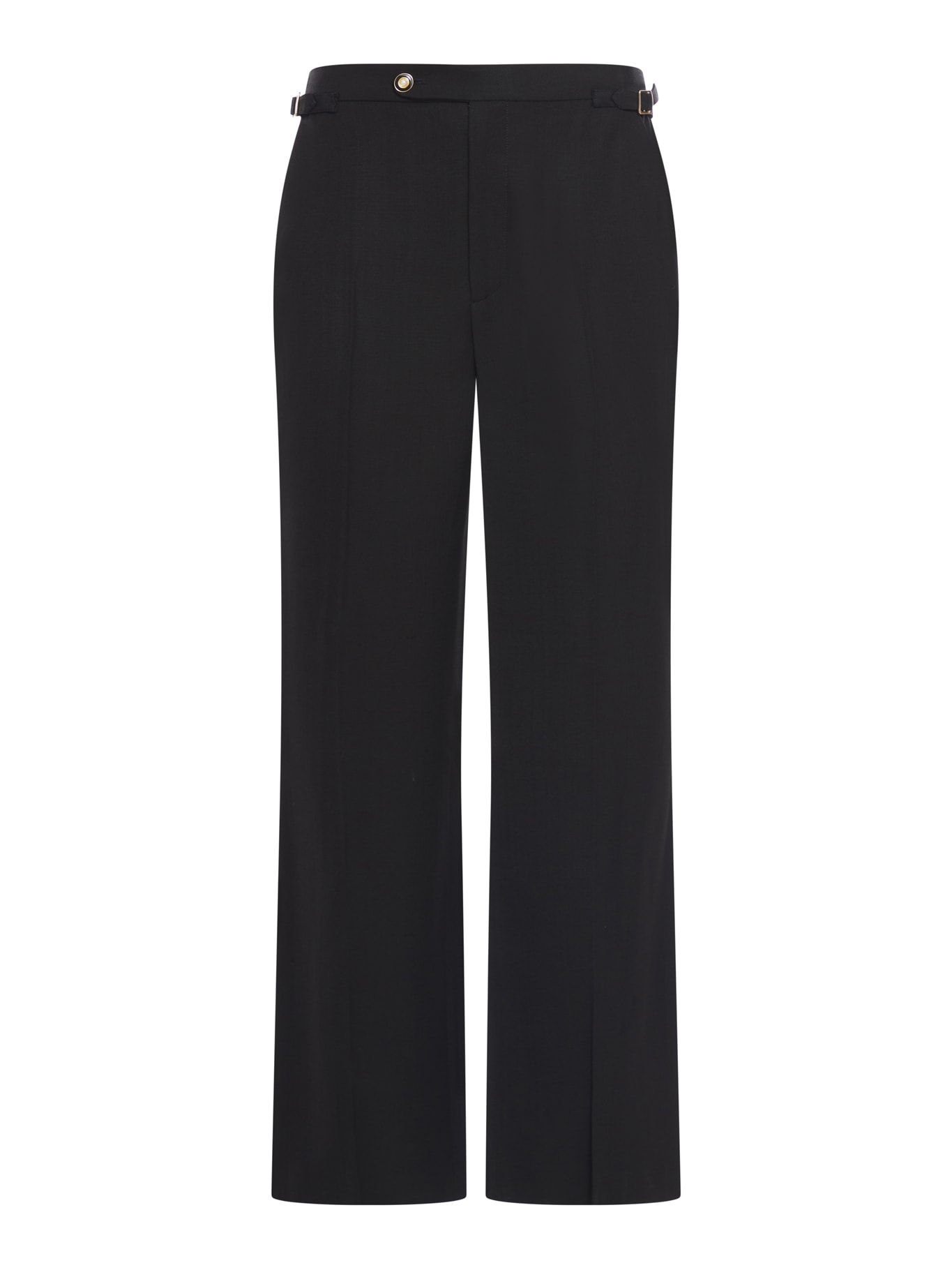 Straight-leg trousers - Black