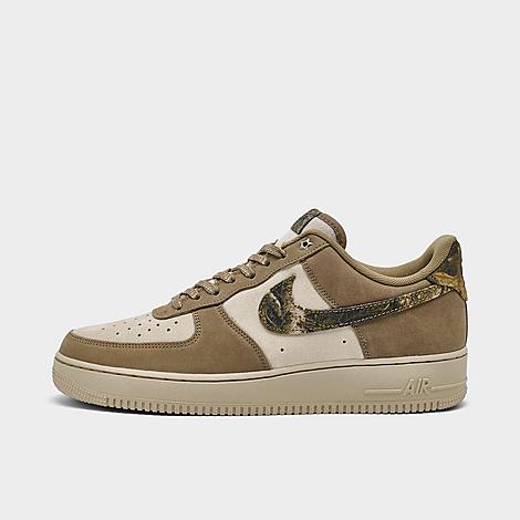 Men's Air Force 1 Low Realtree Suede Casual Shoes in Rattan/Rocky Tan/Seal Brown