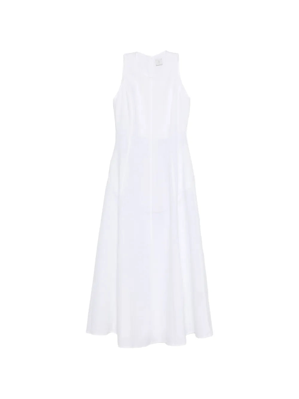 Sleeveless A-Line Dress — White
