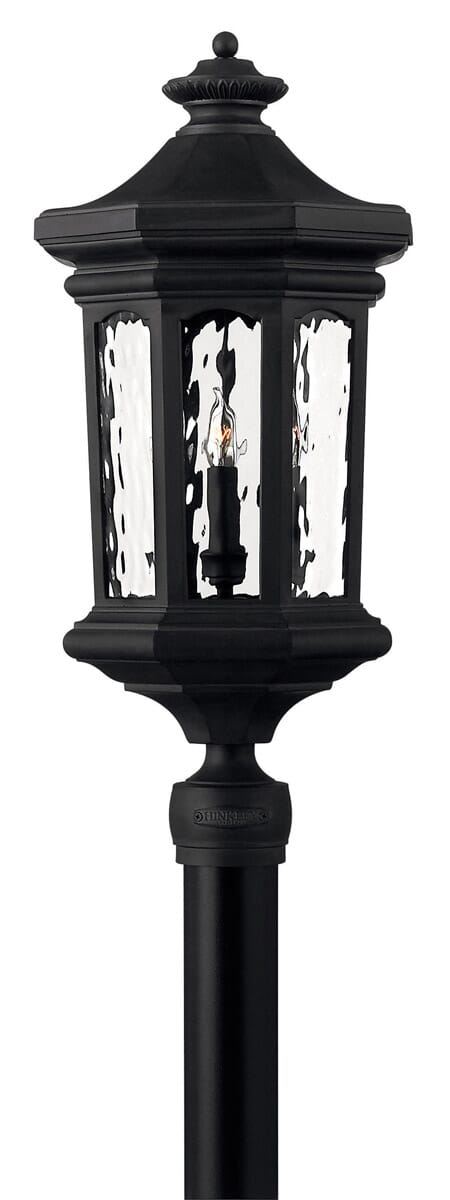 Museum Black LED Post Top Pier Mount from the Raley Collection