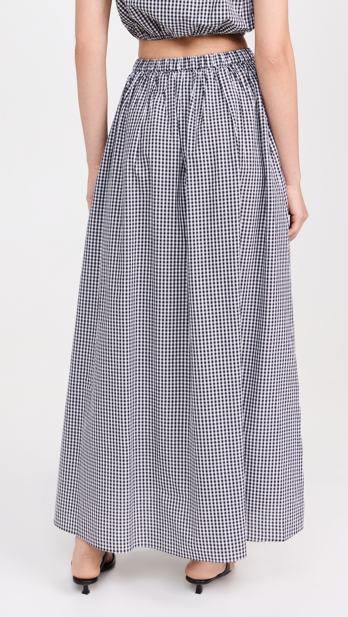Maxi Skirt Black Gingham
