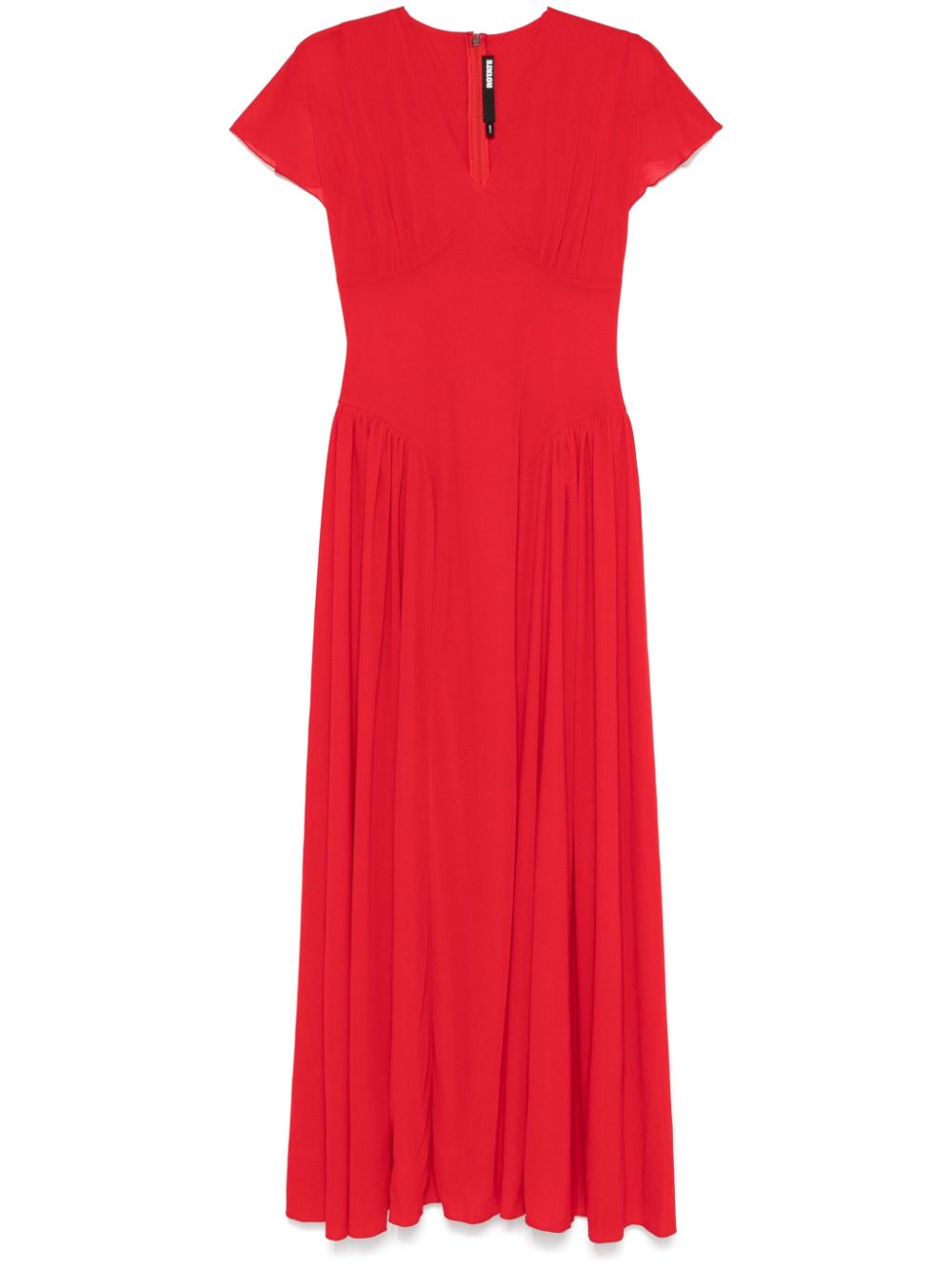 V-neck maxi dress - Red