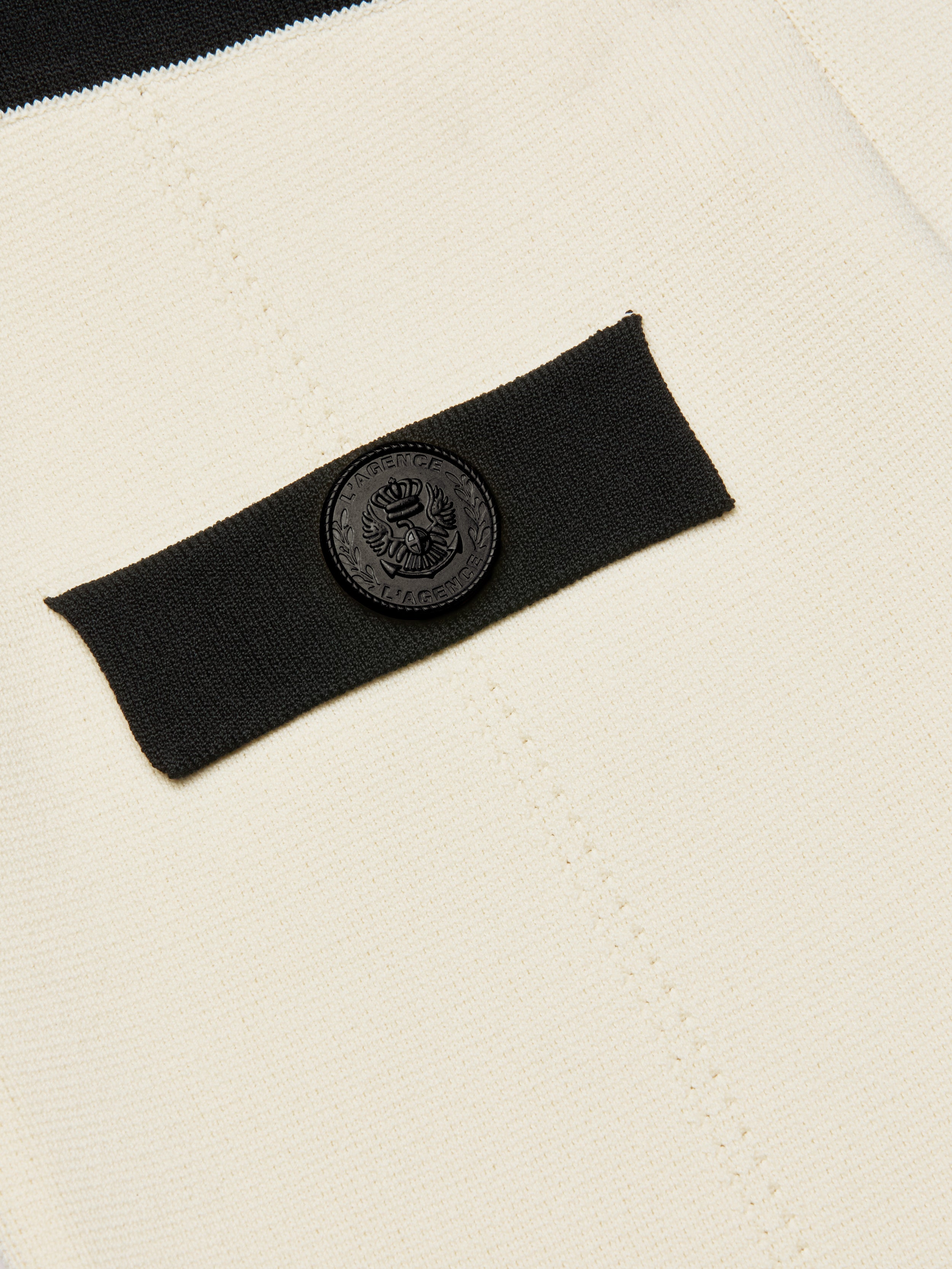 Lumi Knit Micro Short In Vintage White/black