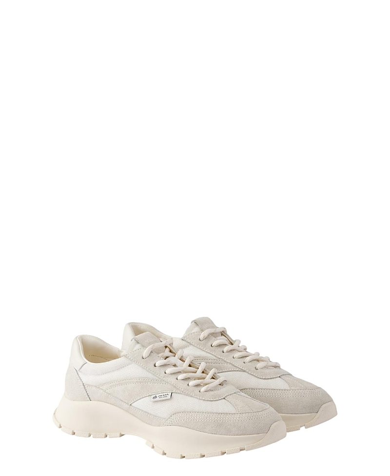 Women's Mesh Fabric And Suede Sneakers