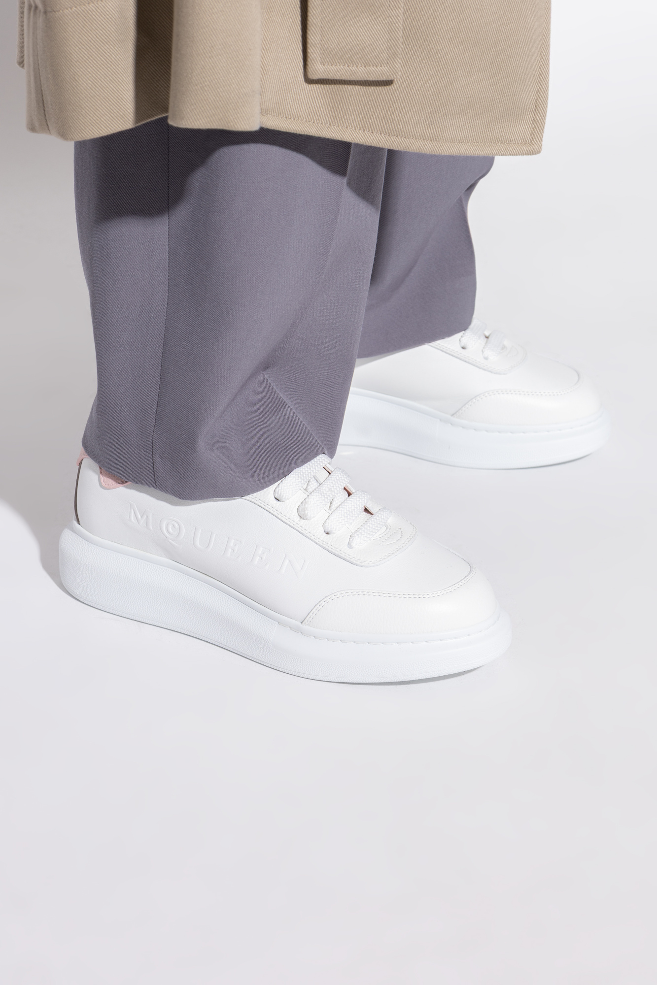 Sports Shoes With Logo, Women's, White