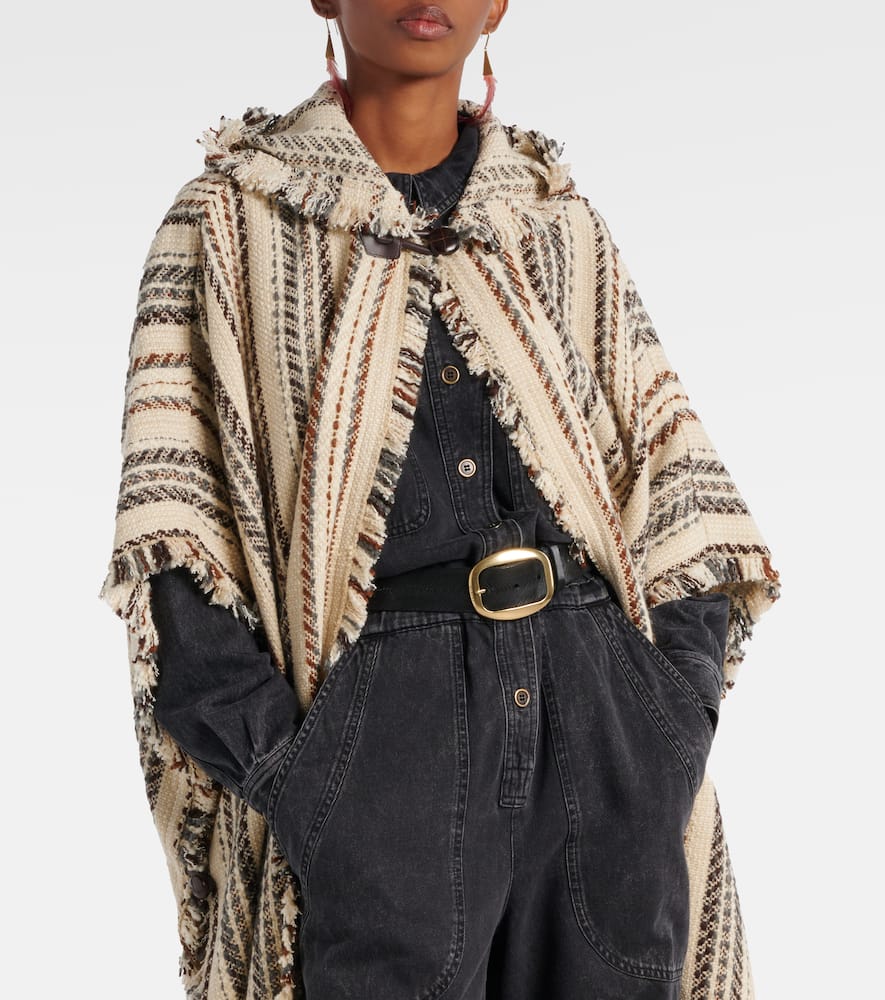 Iseline striped poncho