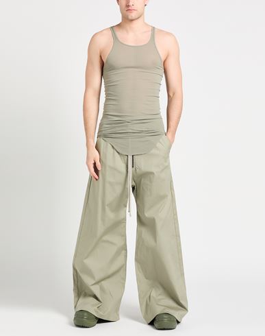 Man Tank top Military green Size S Viscose, Silk