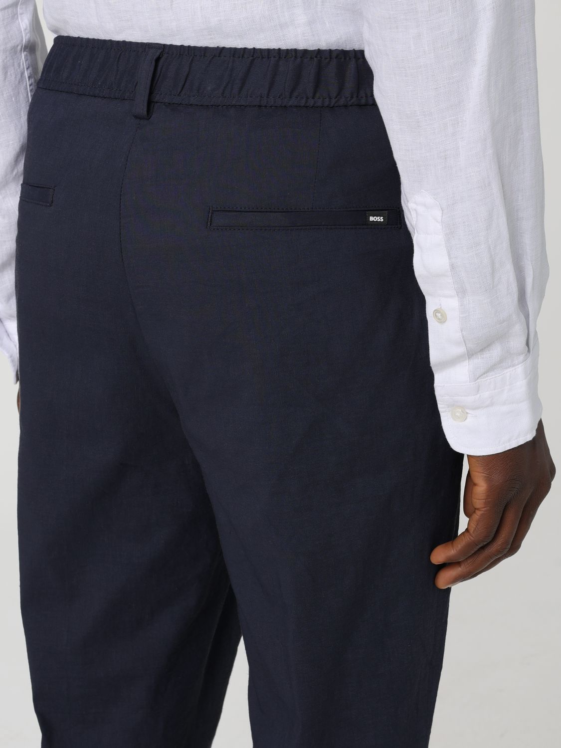 Pants Men color Blue