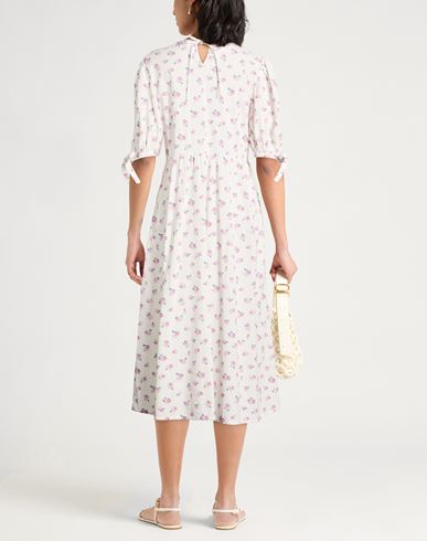 Woman Midi dress Off white Size 6 Cotton