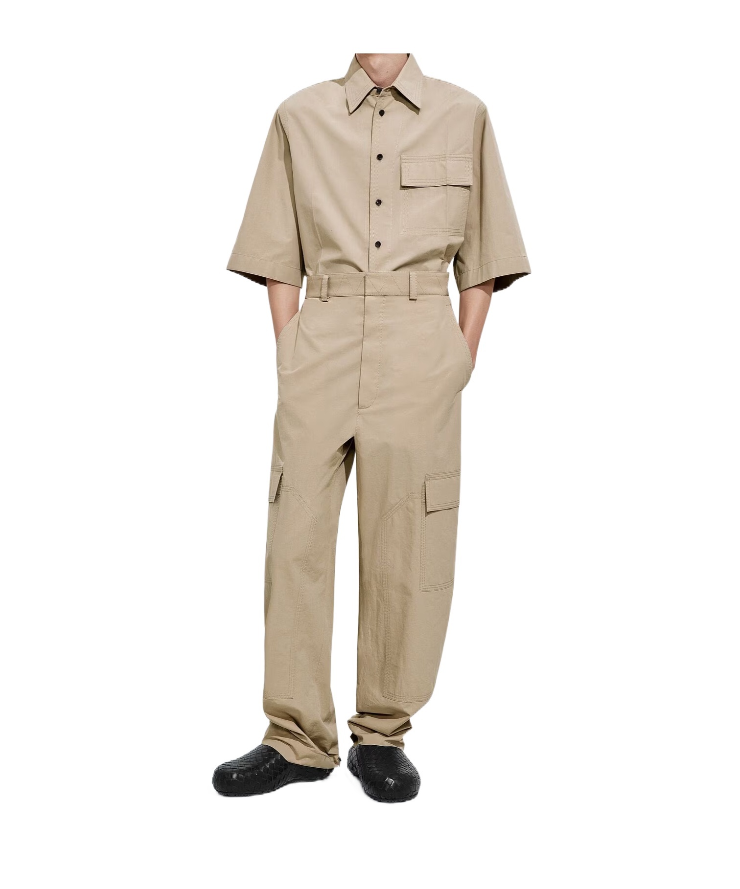 Cotton Toile Cargo Pants
