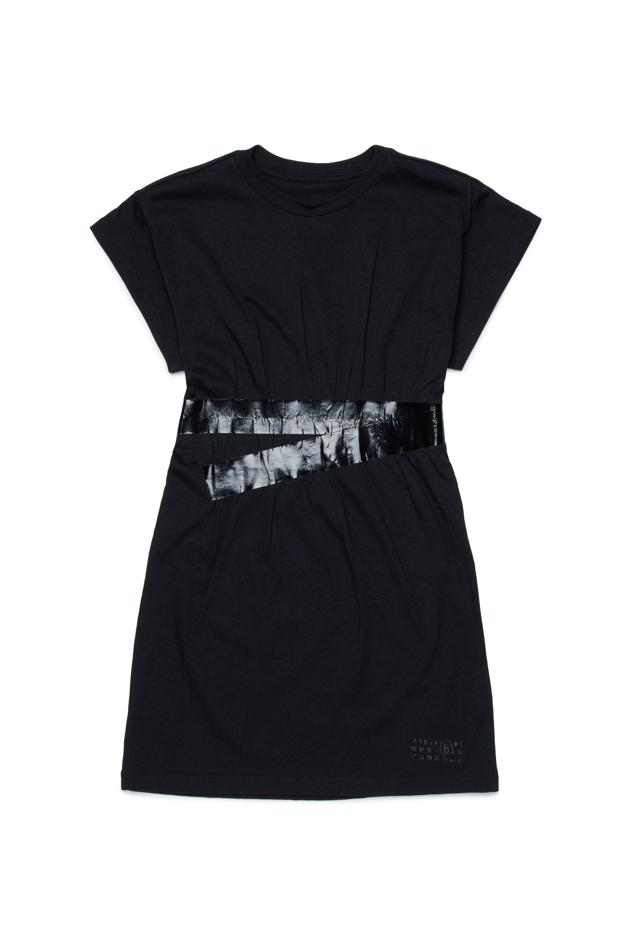 For Kids - Abito t-shirt con cintura in vita - Nero
