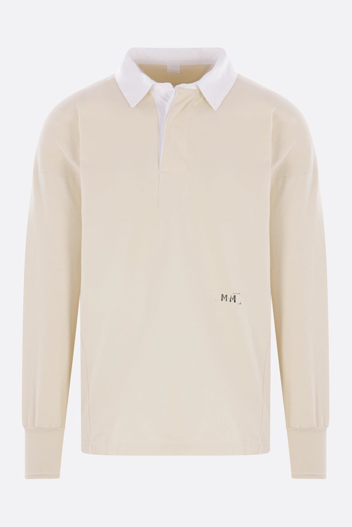 Cotton Long-sleeve Polo Shirt