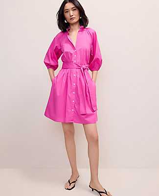 Ann Taylor Ruffle Collar Mini Dress