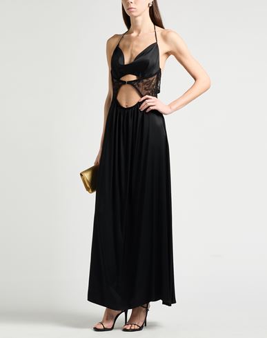Woman Maxi dress Black Size 6 Viscose, Rayon, Elastane