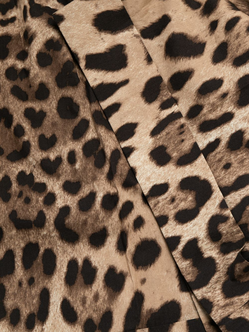 Leopard Print Short Skirt