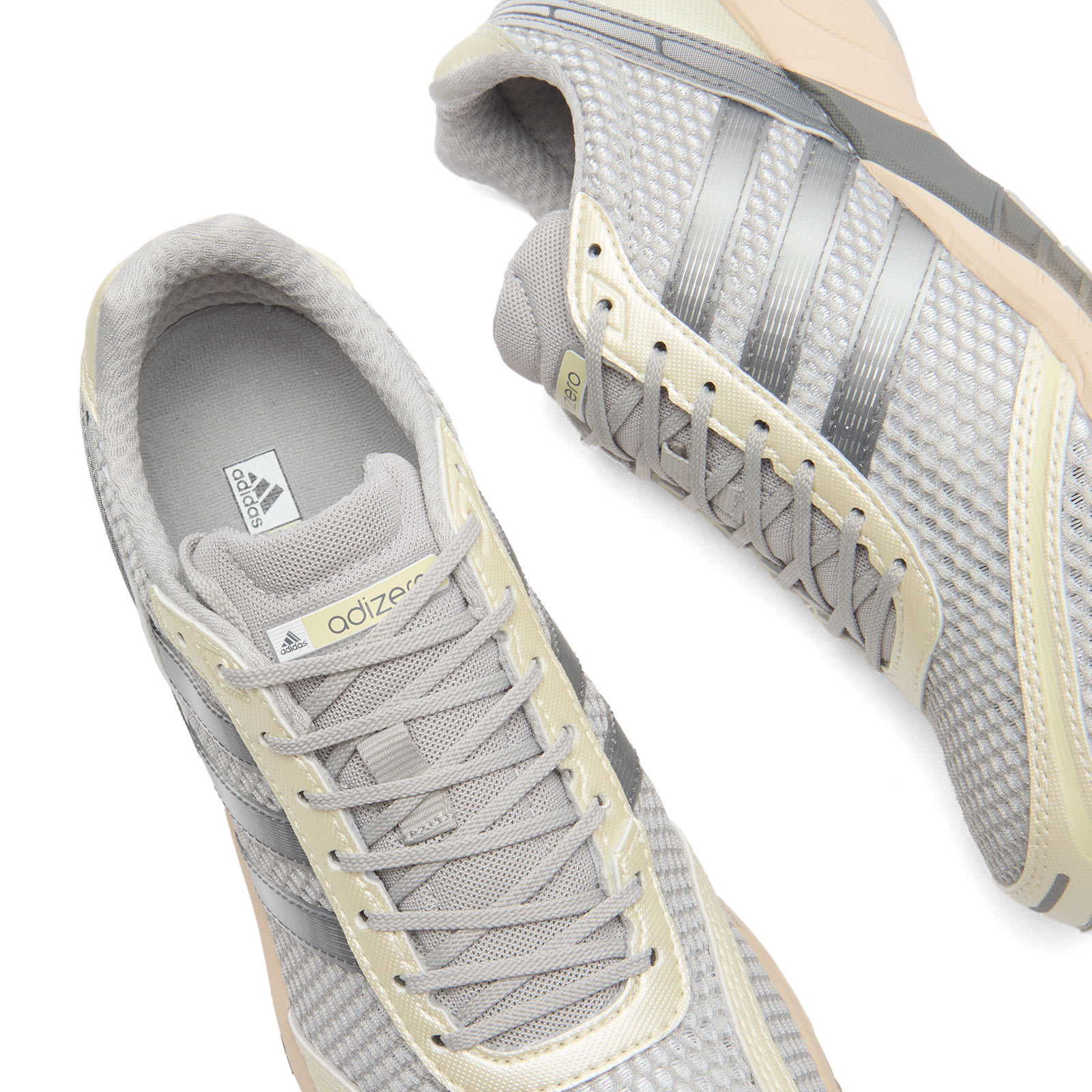 Women's Adizero Adios OG Sneakers Silver Metallic/Grey Four/Ice Gold Metallic