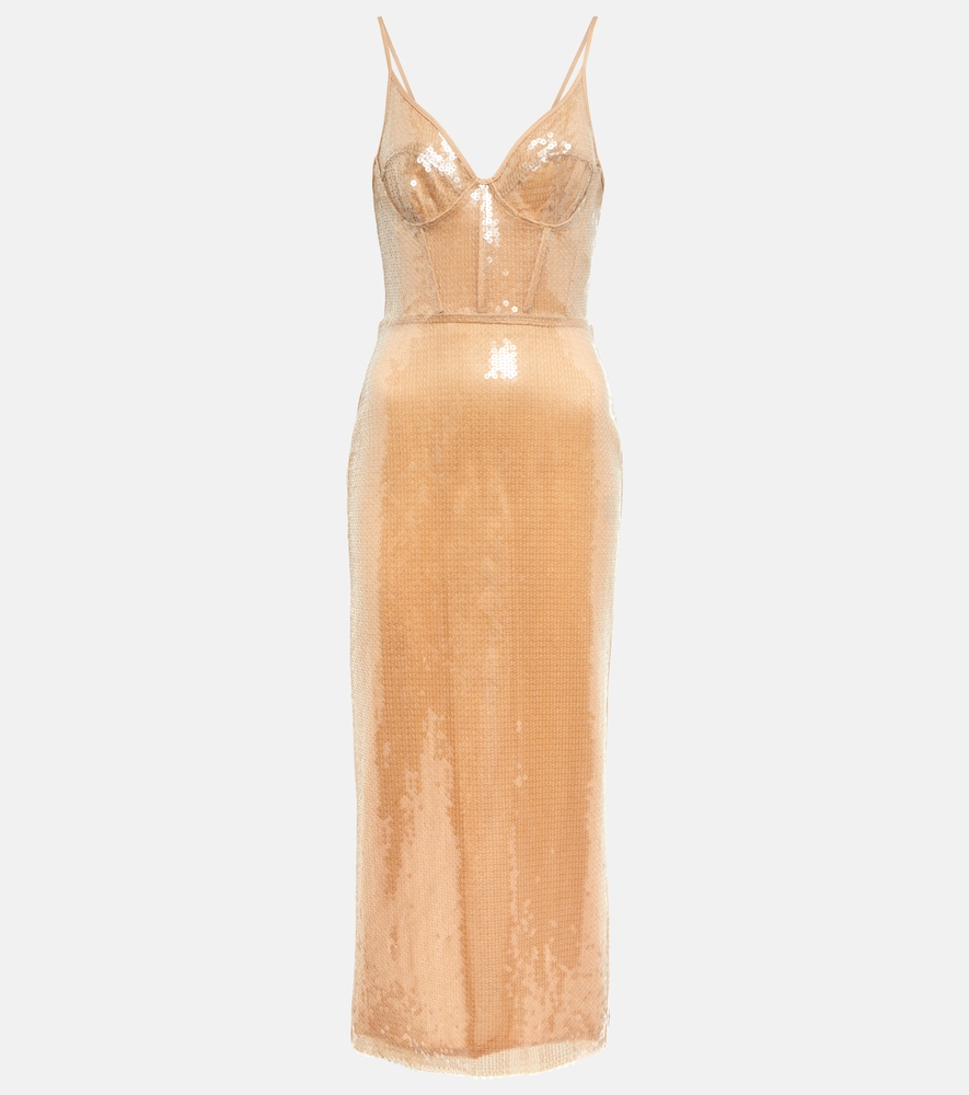 Sequined midi dress