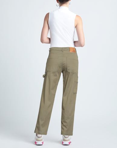 Woman Jeans Military green Size 27 Cotton, Elastane
