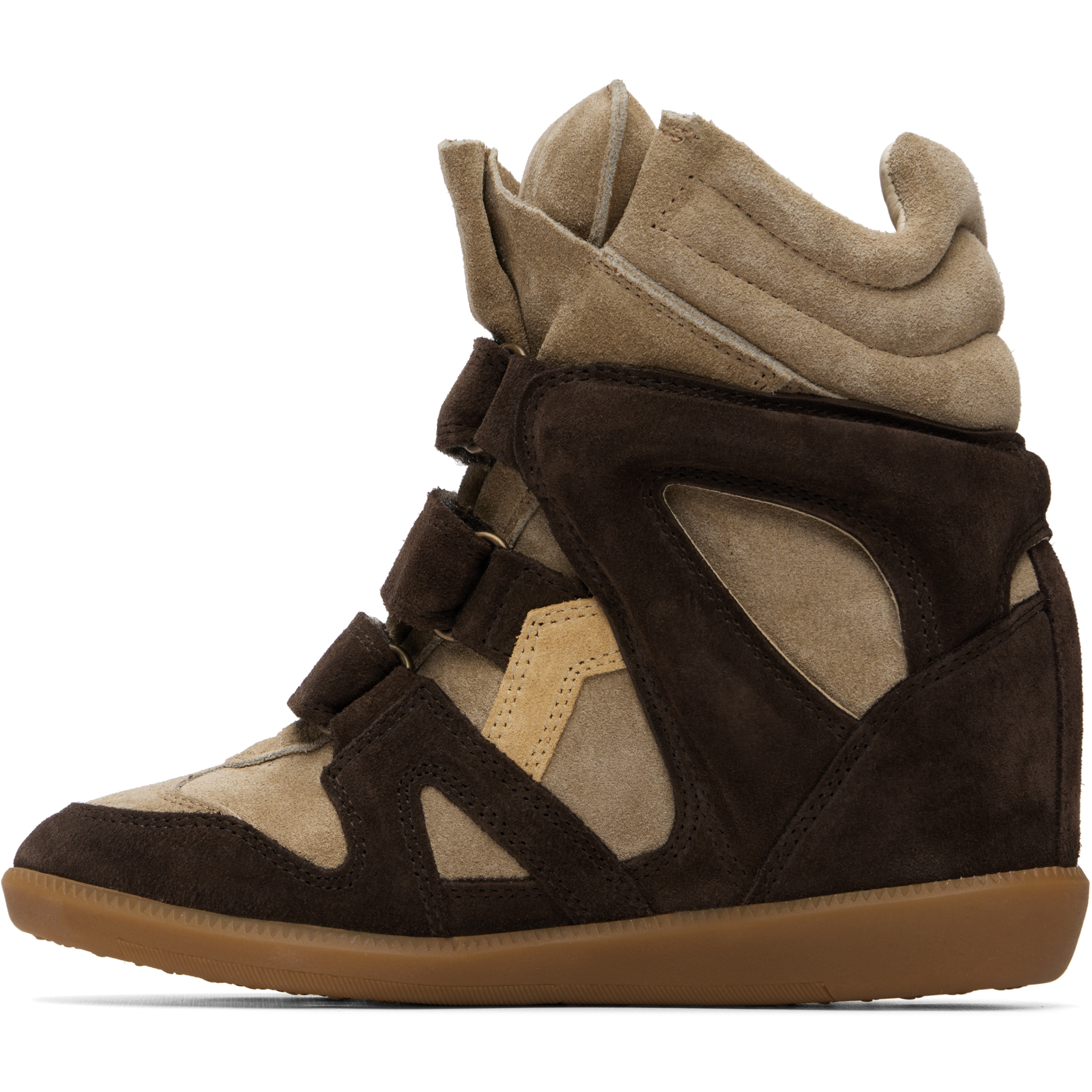 Brown & Taupe Bekett Sneakers