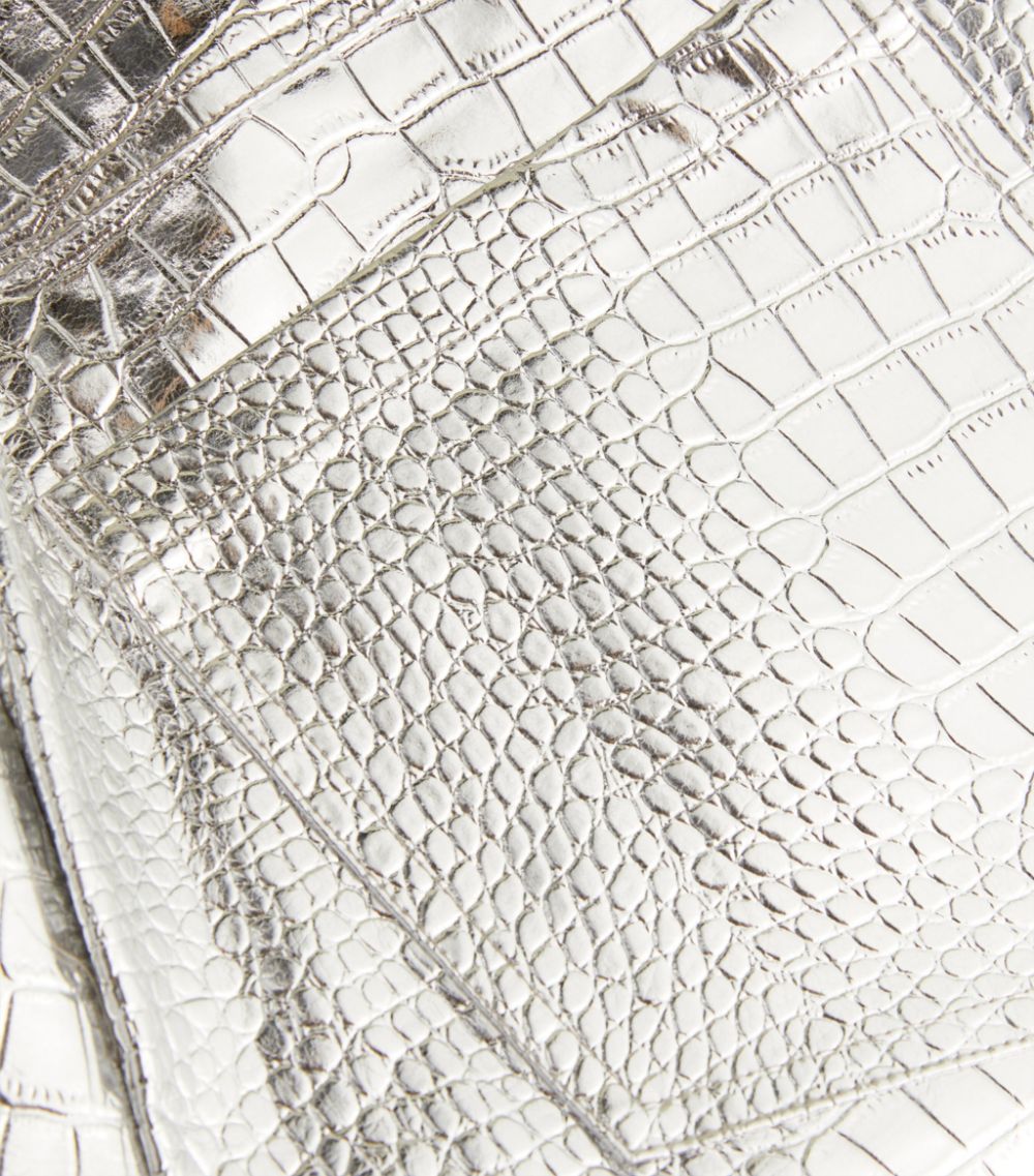 로테이트 비르커 크리스텐슨 여성 Croc Embossed Wide-Leg Trousers