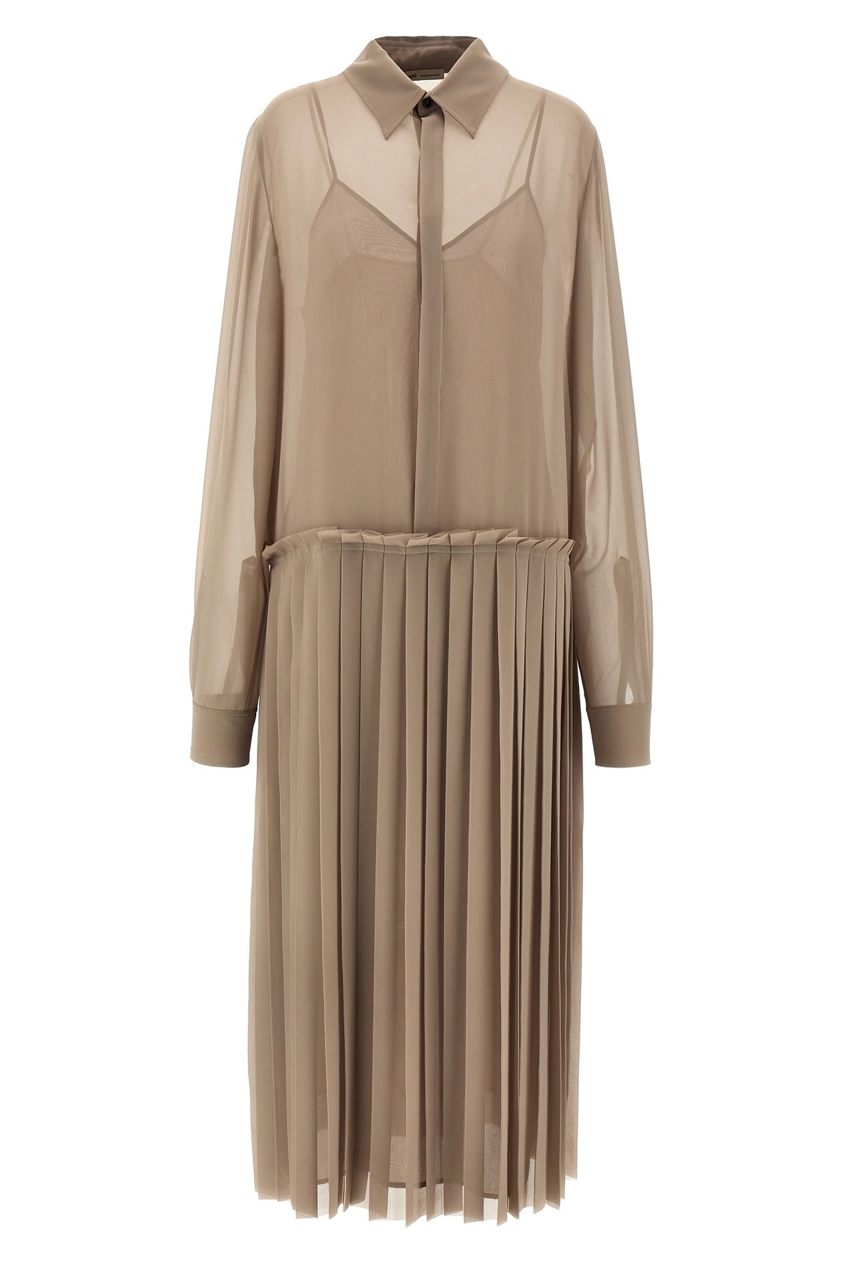 'Pleated Midi' Dress