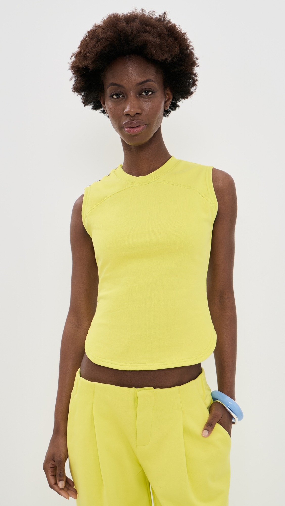 Trixie Sweat Vest Top Highlighter