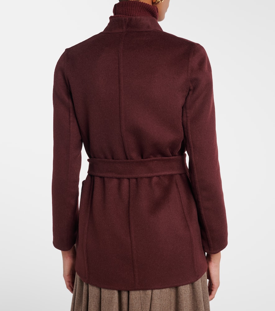 Harold camel hair wrap coat