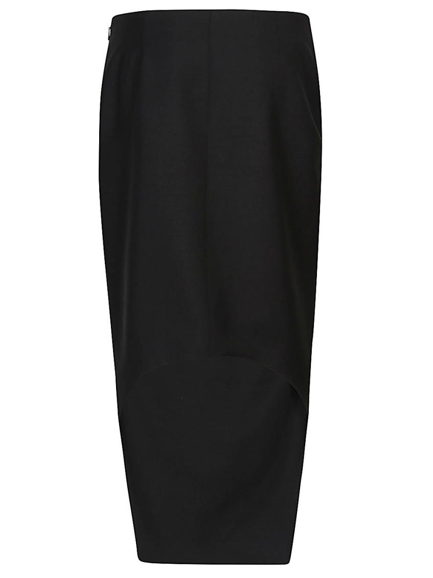 Wool And Mohair Asymmetric Skirt