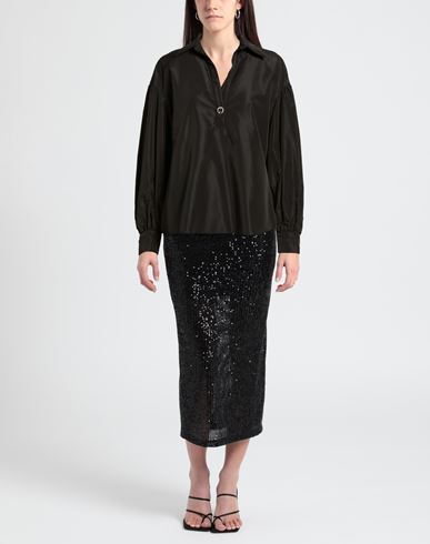 Woman Top Black Size 6 Acrylic, Polyester