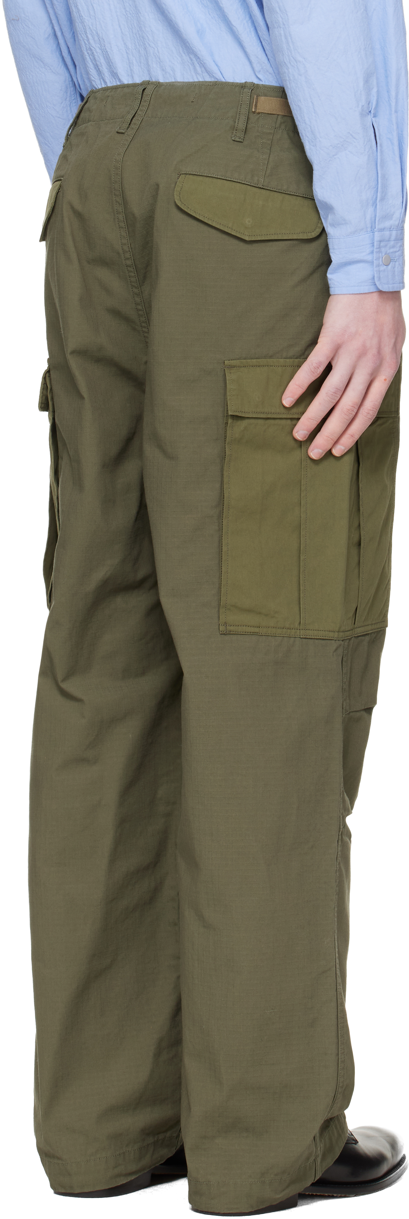 Khaki Ripstop Cargo Pants