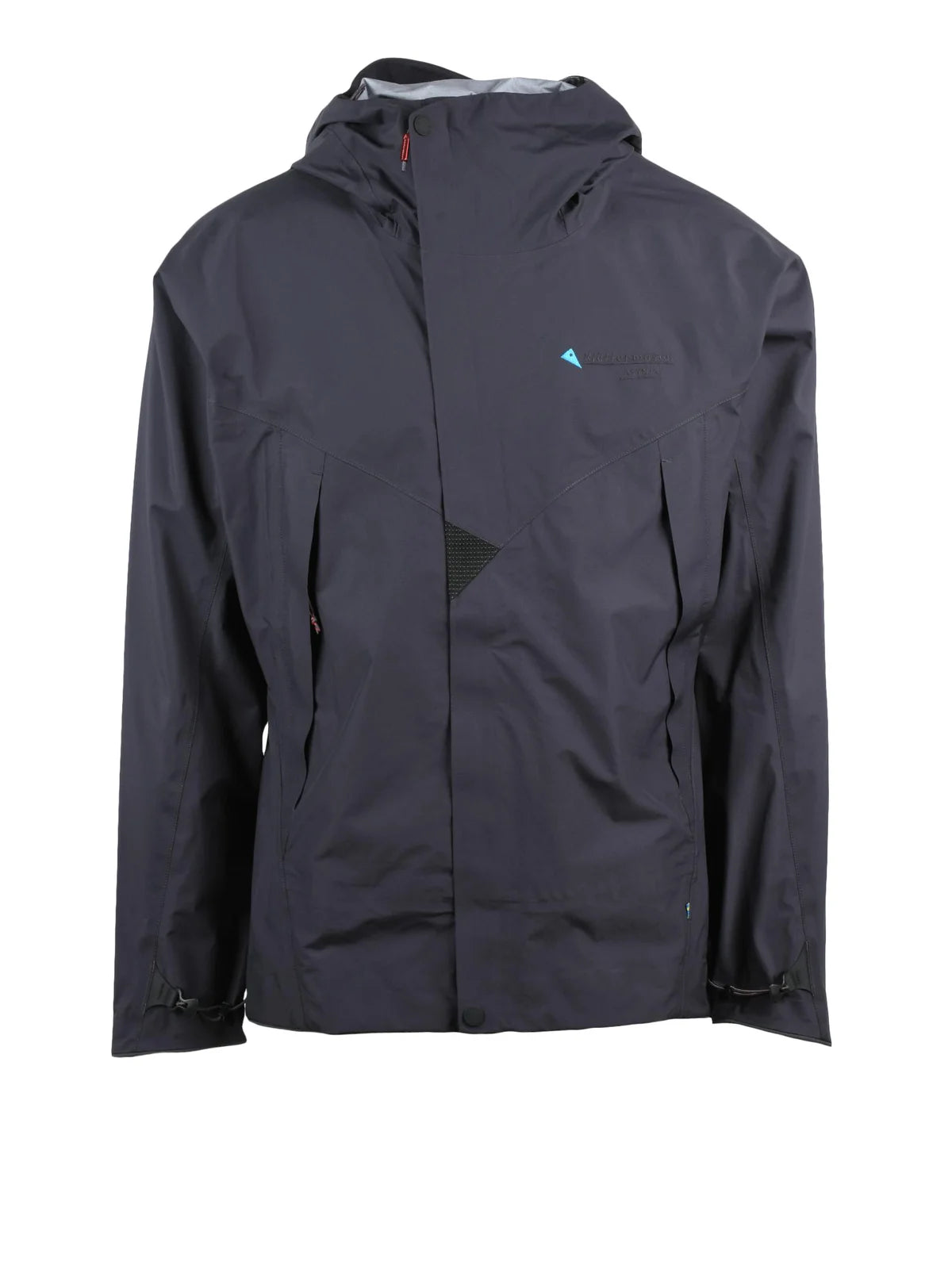 Black Water-Resistant Polyamide Windbreaker Jacket