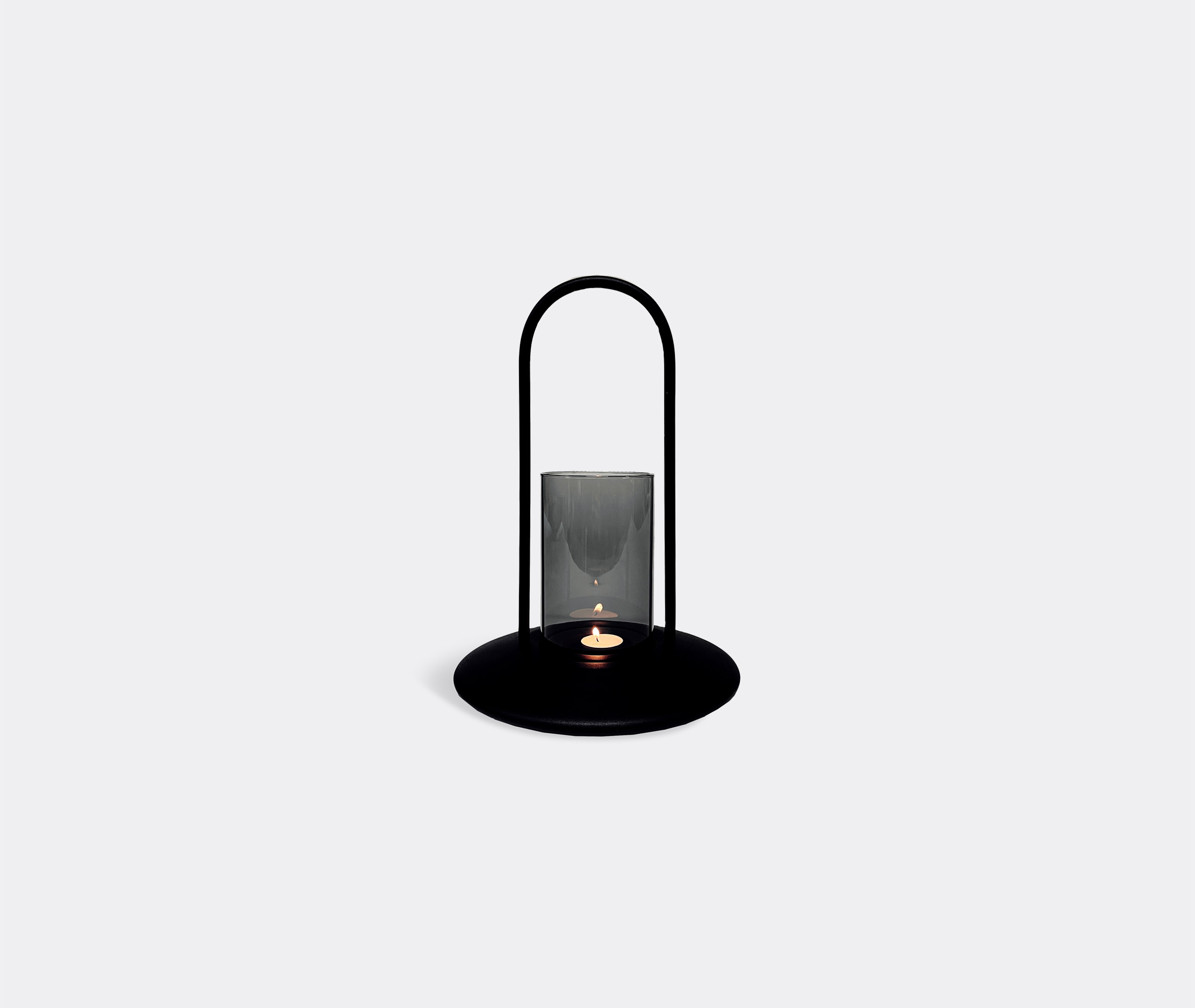 'blaze' Lantern, Medium, Grey