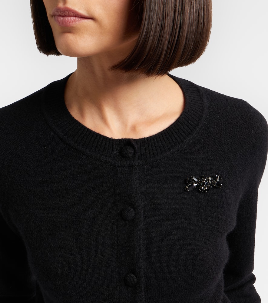 Embellished cashmere cardigan
