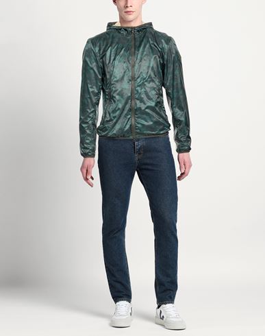 Man Jacket Dark green Size 42 Polyester
