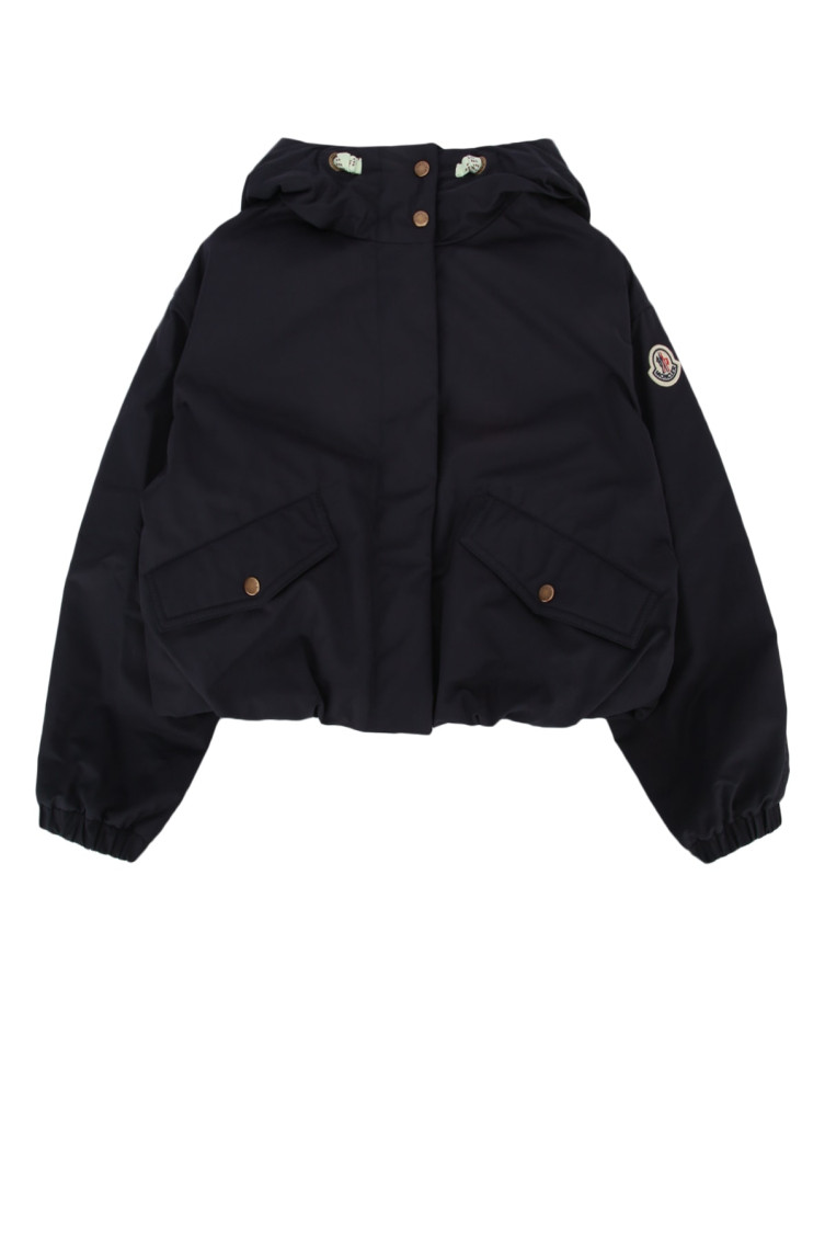 Kids Blue Solid Jacket