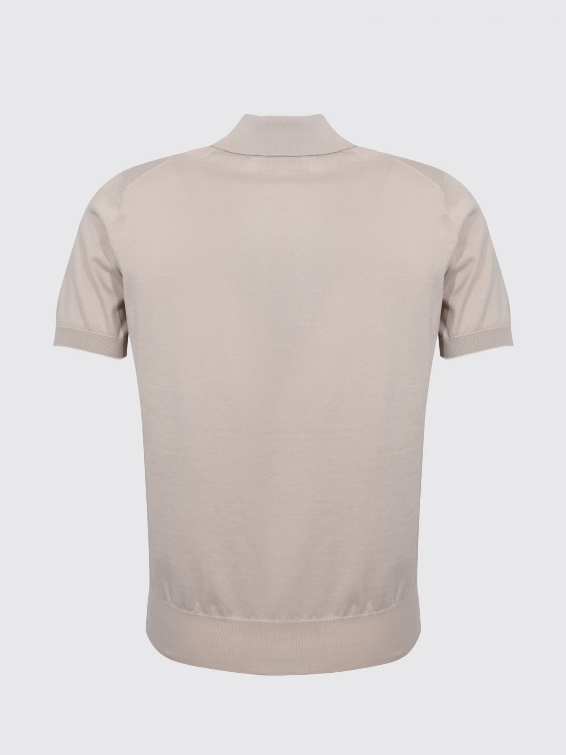 Knitted polo shirt - Grey
