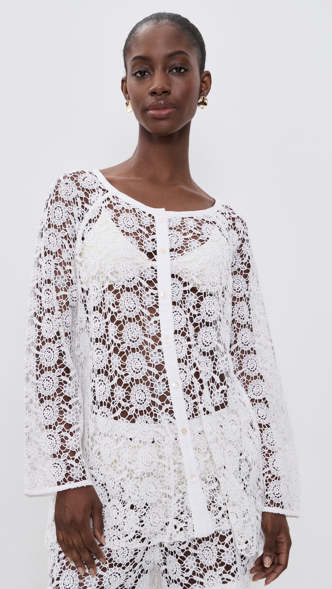 Cosima Cardigan White L
