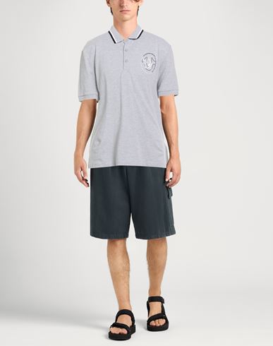 Man Polo shirt Light grey Size L Cotton