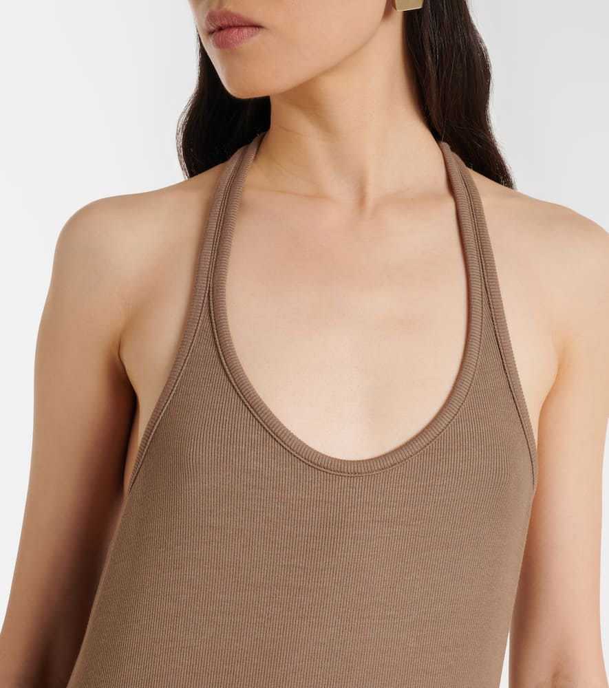 Racerback jersey maxi dress