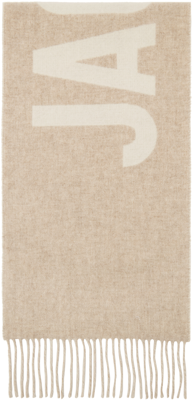 JACQUEMUS Beige Les Classiques 'L'écharpe Jacquemus' Scarf