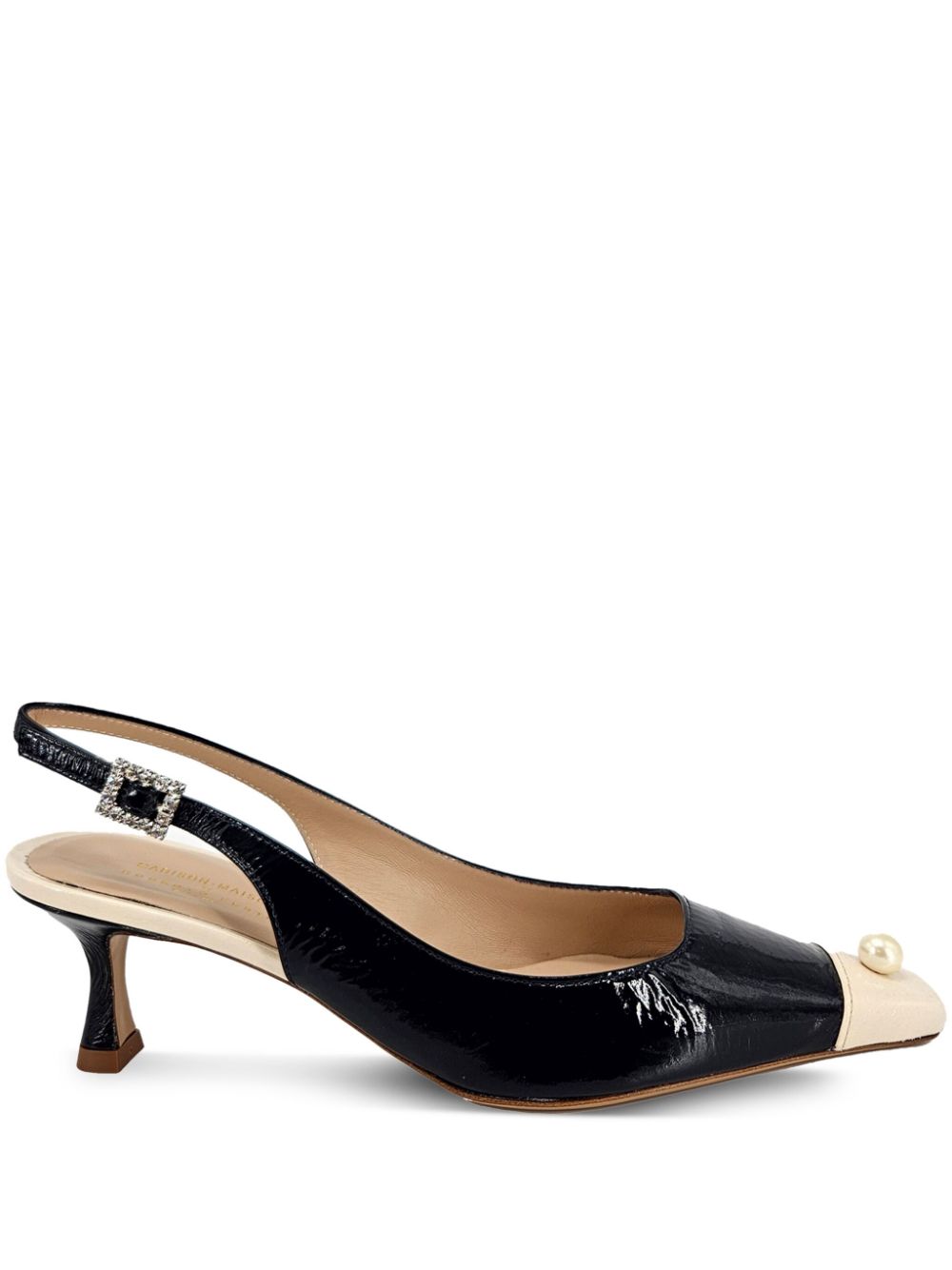 Pearl slingback pumps - Black