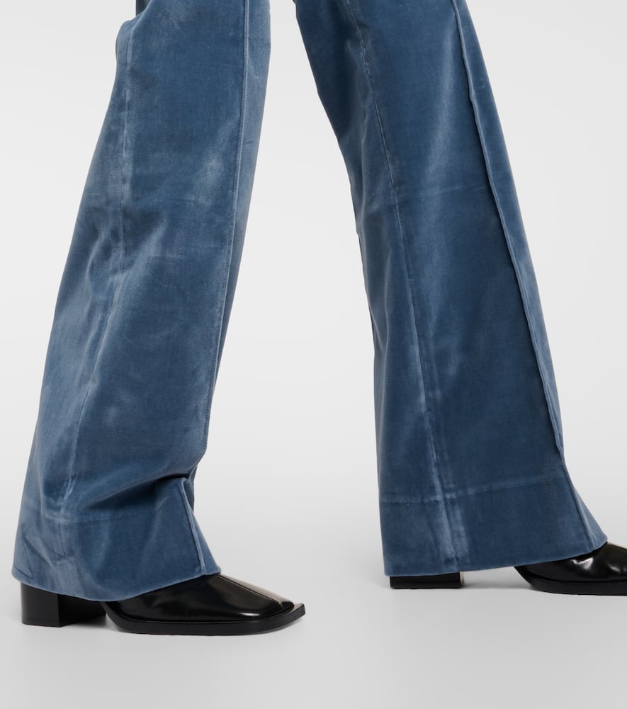 Frame The Slim Stacked velvet pants
