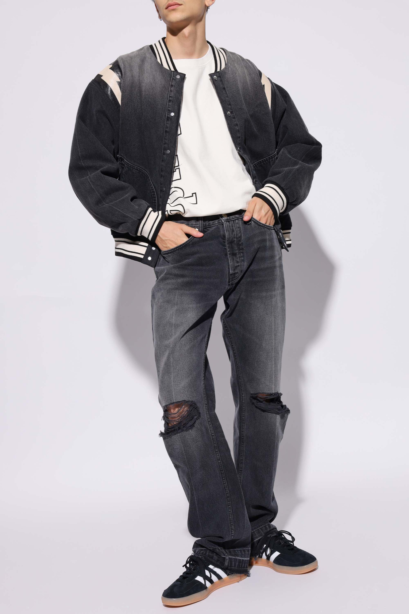 Jeans With Pockets, Men's, Black