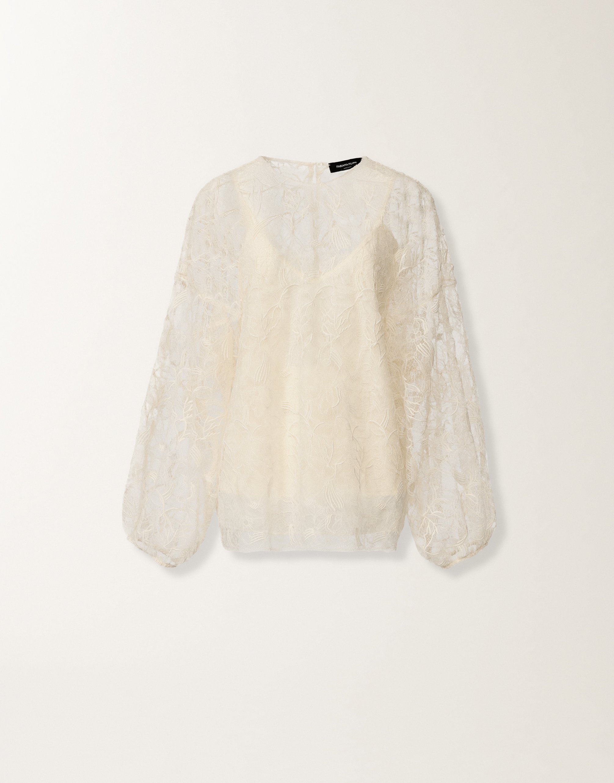 Lace top, butter