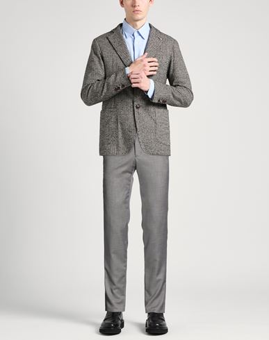 Man Pants Grey Size 34 Polyester, Viscose, Elastane